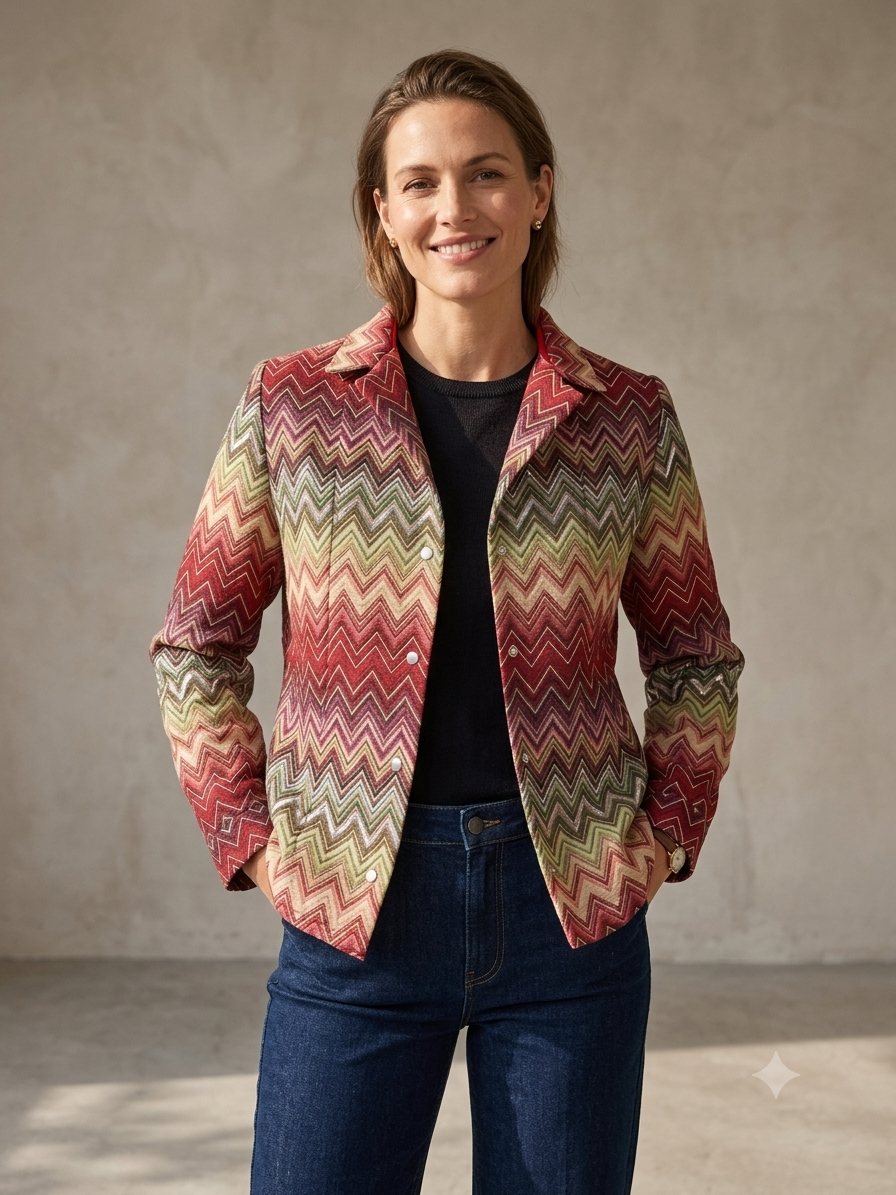 Giacca Artigianale in Cotone - Modello Unico Chevron