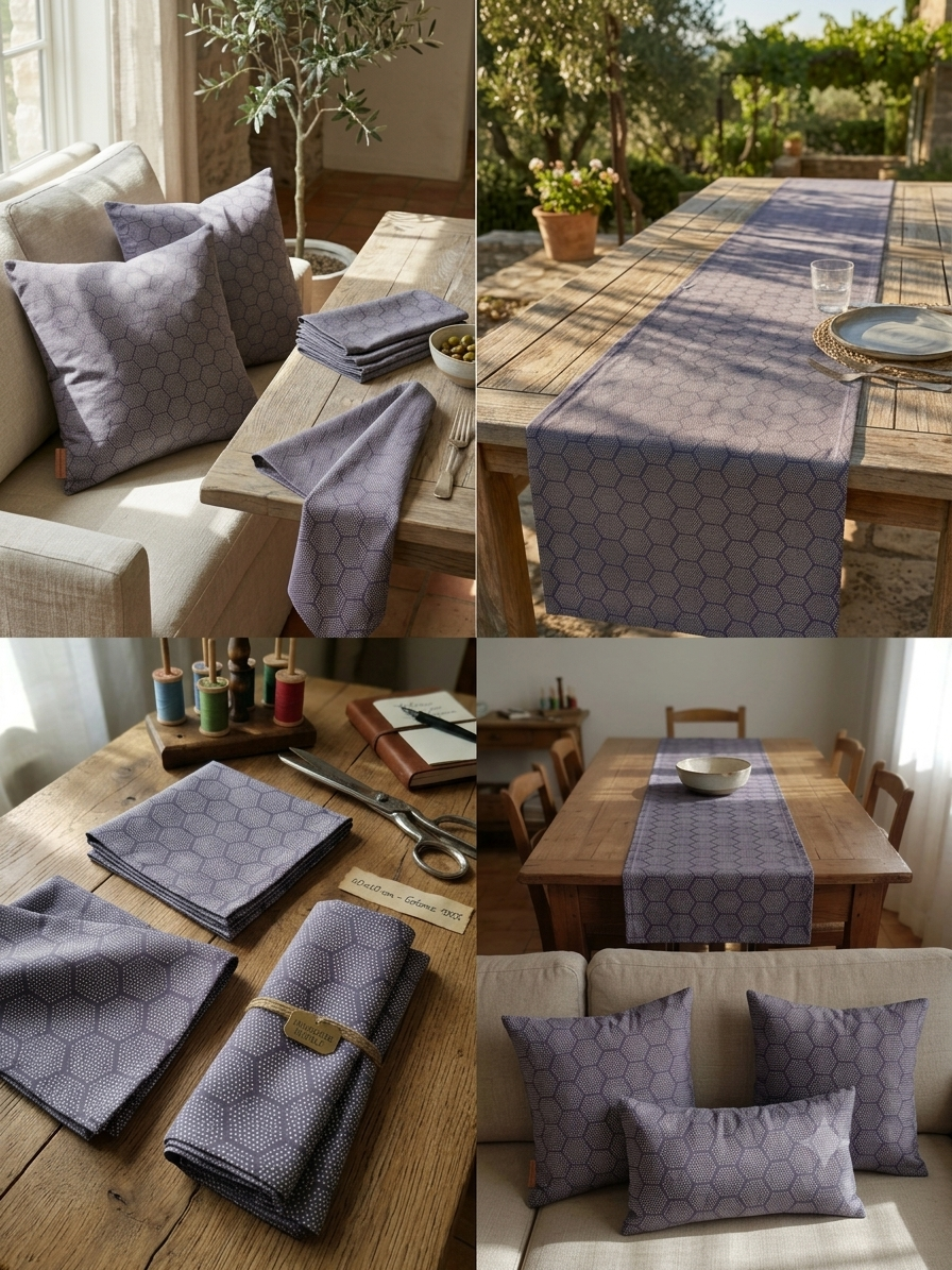 Trame d'Autore: Runner e Fodere Cuscino Artigianali in Cotone 100% Made in Italy