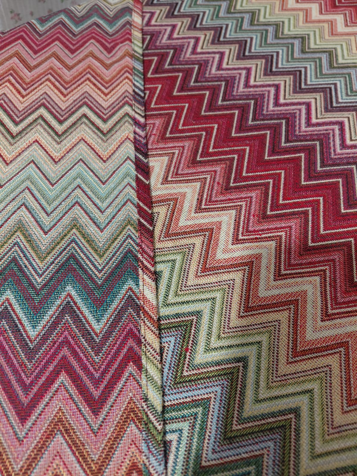 Runner da Tavola Gobelin Zig Zag Fatto a Mano | Centrotavola Artigianale Sartoriale | Runner Su Misura in Cotone | Arredamento Casa Elegante